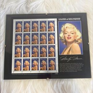 Legends of Hollywood Marilyn Monroe Stamp Sheet